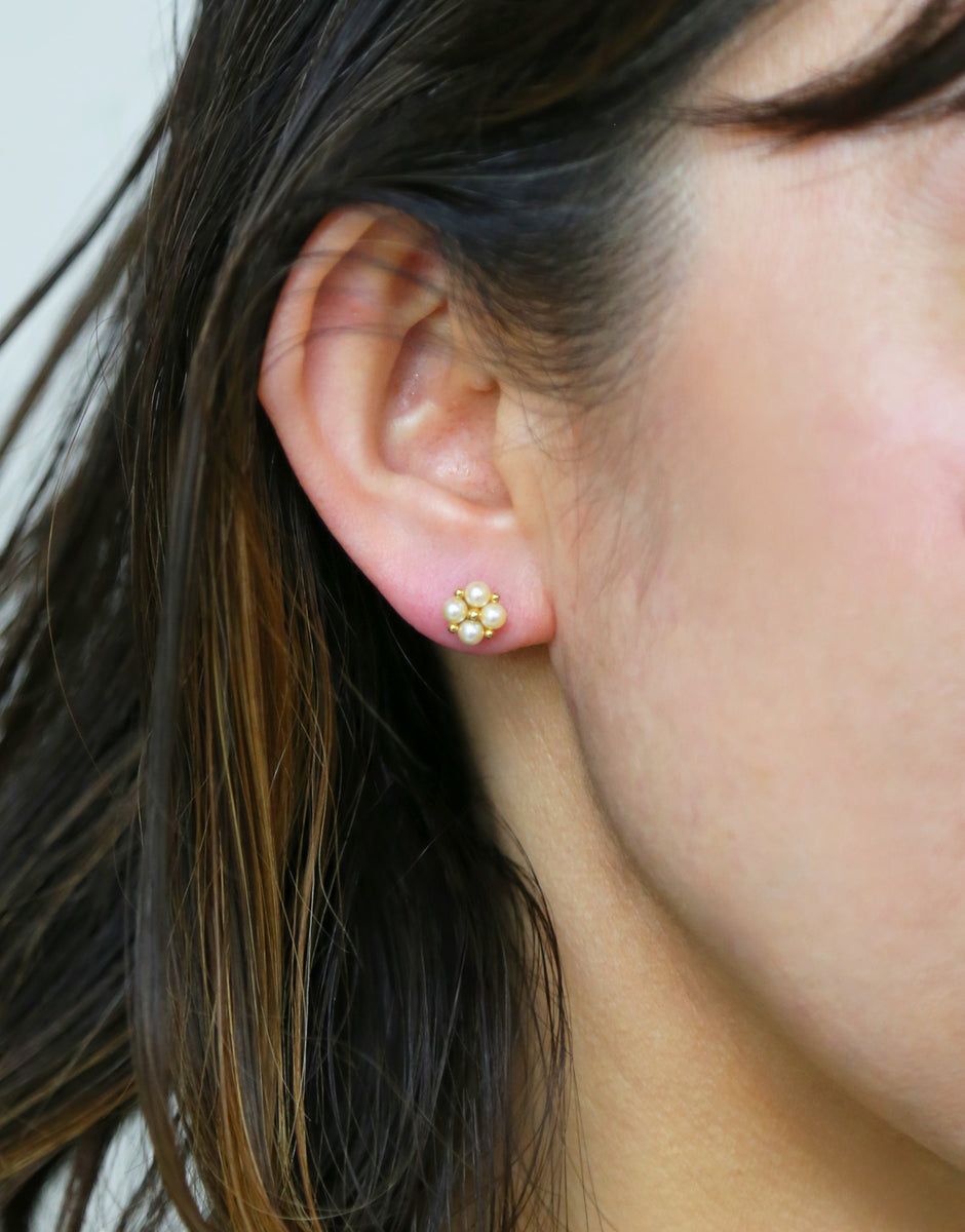 K18YG無調色アコヤパールピアス – Perlagione Eshop