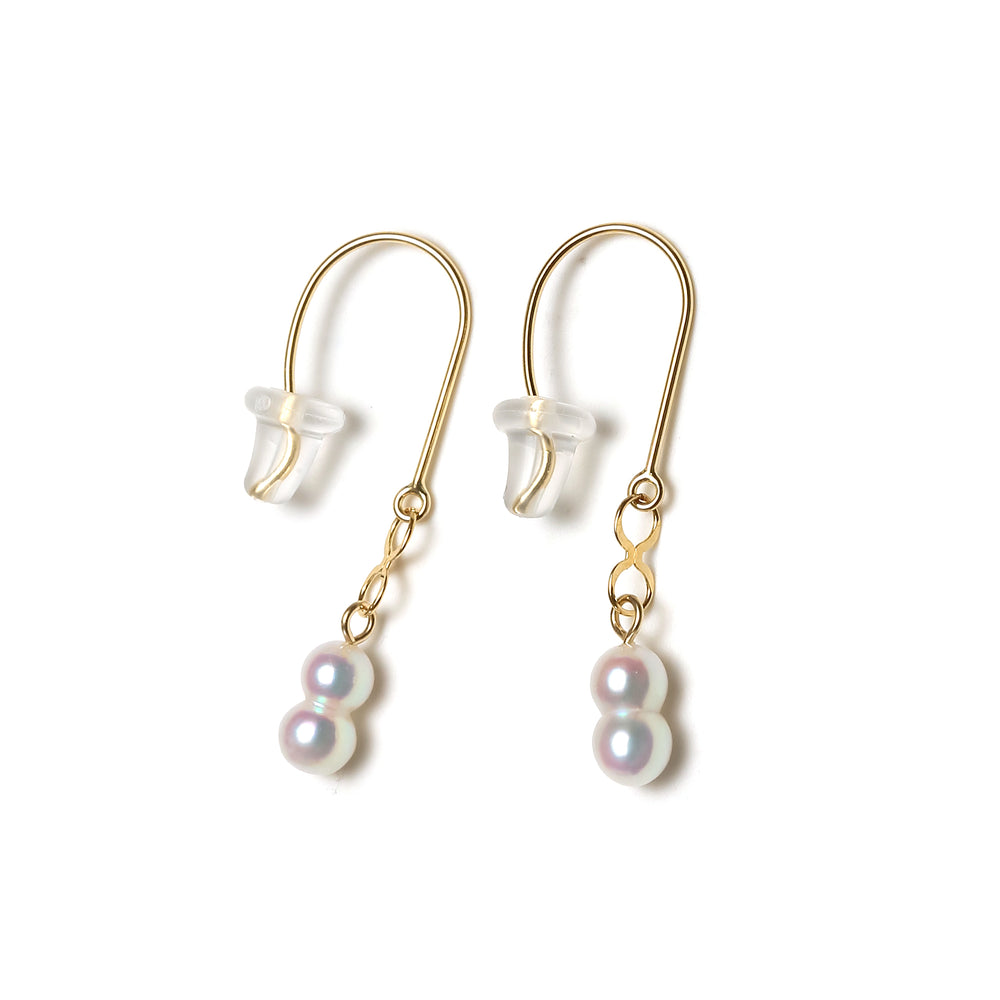 K14YGアコヤベビーパールピアス – Perlagione Eshop