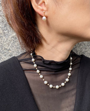 K18 Akoya pearl necklace